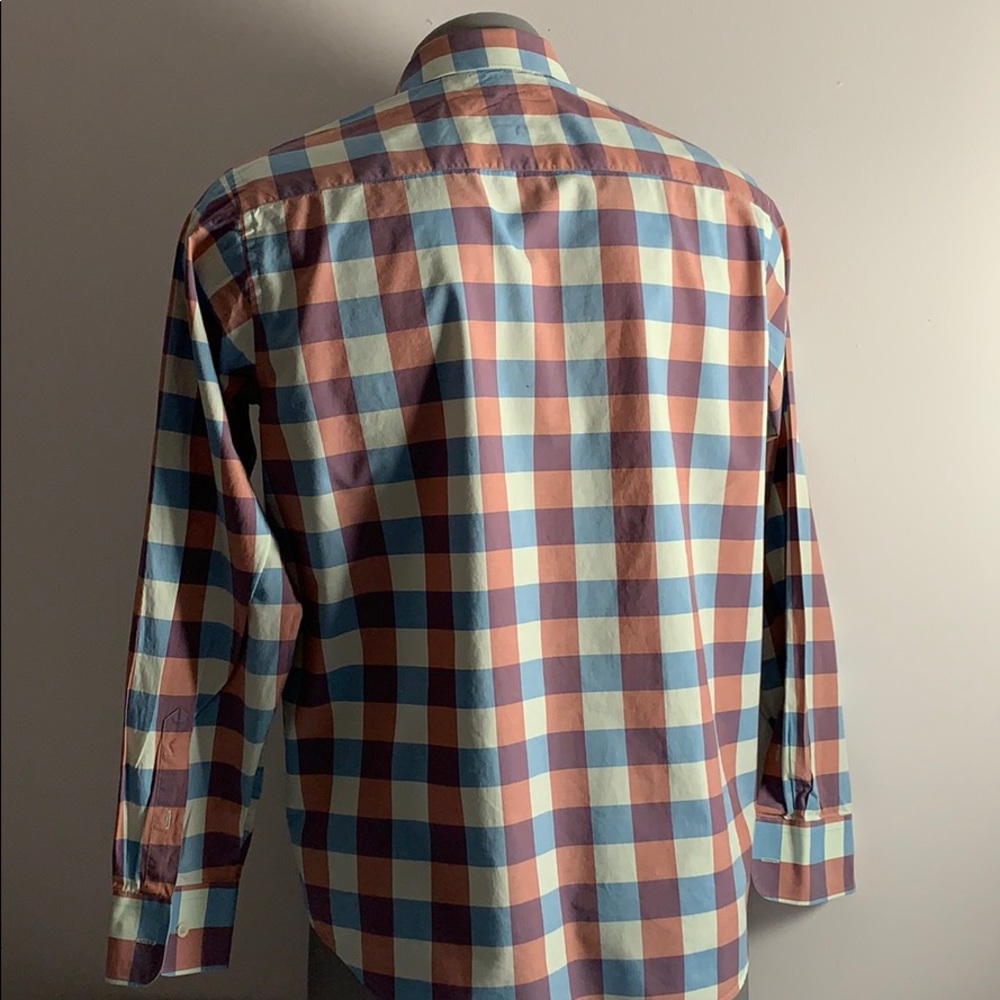 Plaid Bugatchi Shirt L . - Picture 5 of 7